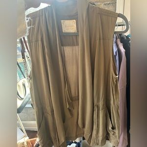 Olive green vest